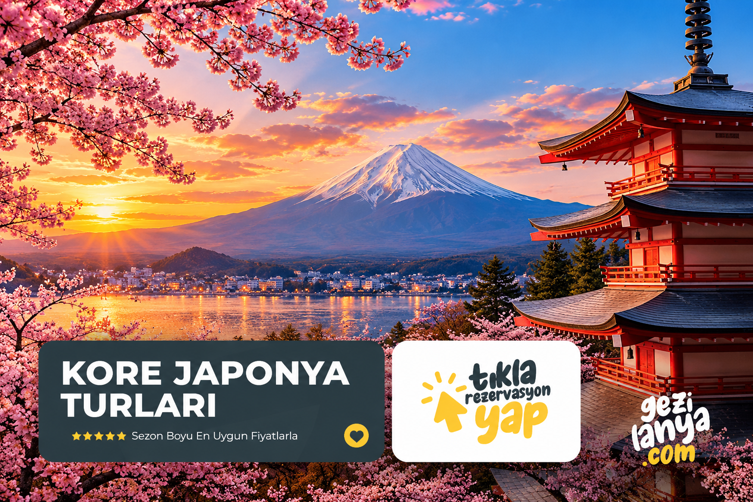 Uzak Doğu’nun İki İncisi Kore & Japonya Turu Ekstra Turlar Dahil Türk Havayolları ile Ramazan Bayramı Özel 